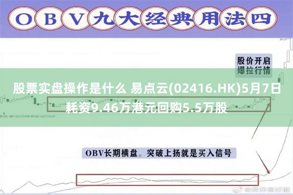 股票实盘操作是什么 易点云(02416.HK)5月7日耗资9.46万港元回购5.5万股